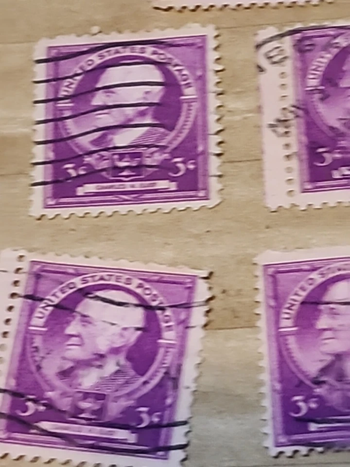 SC #871 1940 Charles Eliot Famous American Educators 3c Set Of 5 USED - #E225 - Image 2 of 4