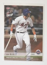 RARE Topps Now Call Up RC Jeff McNeil Mets 1st Hit In 1st At Bat Card 7-24-18