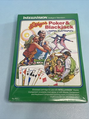 1979 Intellivision LasVegas Poker & Blackjack game cartridge - NEW SEALED