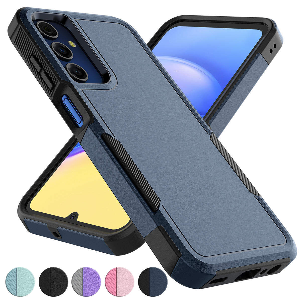 rugged phone case SaharaCase Raider Series Heavy Duty Phone Case for iPhone 17 Pro Shock Absorbing Black (CP00965)