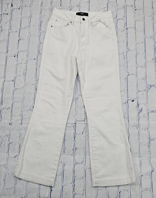 Versace V 1969 Italia Abbigliamento Sportivo SRL Jeans White Bootcut WOMENS 8/29