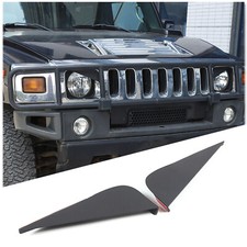 Carbon Steel Angry Eyes Headlight angle Panel Trim For Hummer H2 2003-2009