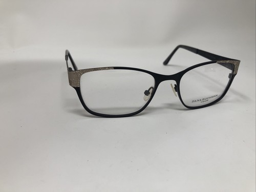 DANA BUCHMAN EYEGLASSES FRAME ALTA BLACK GOLD 52-17-135 FLEX HINGE ZS96 - Picture 4 of 8