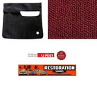 <!--F#f_0-->HOLDEN FX FJ SEDAN BOOT MOULDED RED LOOP CARPET with cut out for spare wheel<!--F/-->