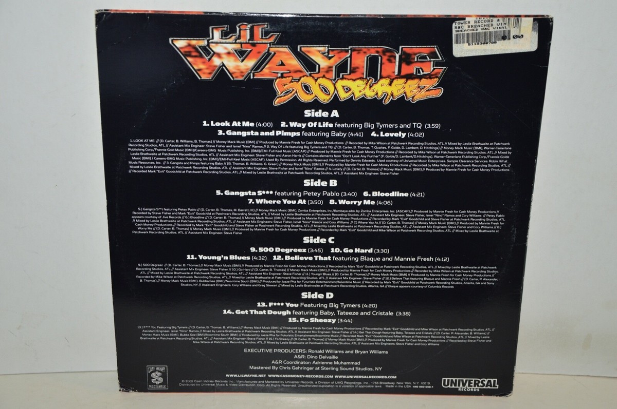 Lil Wayne 500 Degreez lpレコード Lil Wayne - 500 Degreez (2002 - 2 x Vinyl, LP) Cash Money Records
