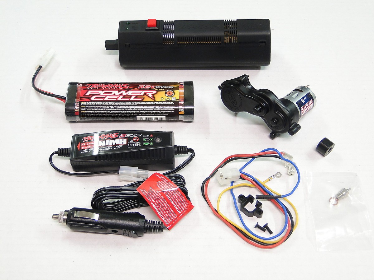 NEW TRAXXAS EZ Start Set Battery/ Motor Oneway Bearing/ Glow REVO