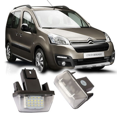 2x Kennzeichenleuchte Citroen Berlingo B9 für Fahrzeuge mit Heckklappe
