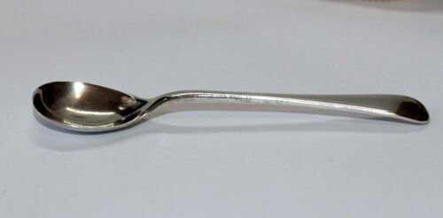 EDWARDIAN STERLING SILVER FIDDLE BACK MUSTARD POT SPOON - CHESTER 1908 - Bild 2 von 13