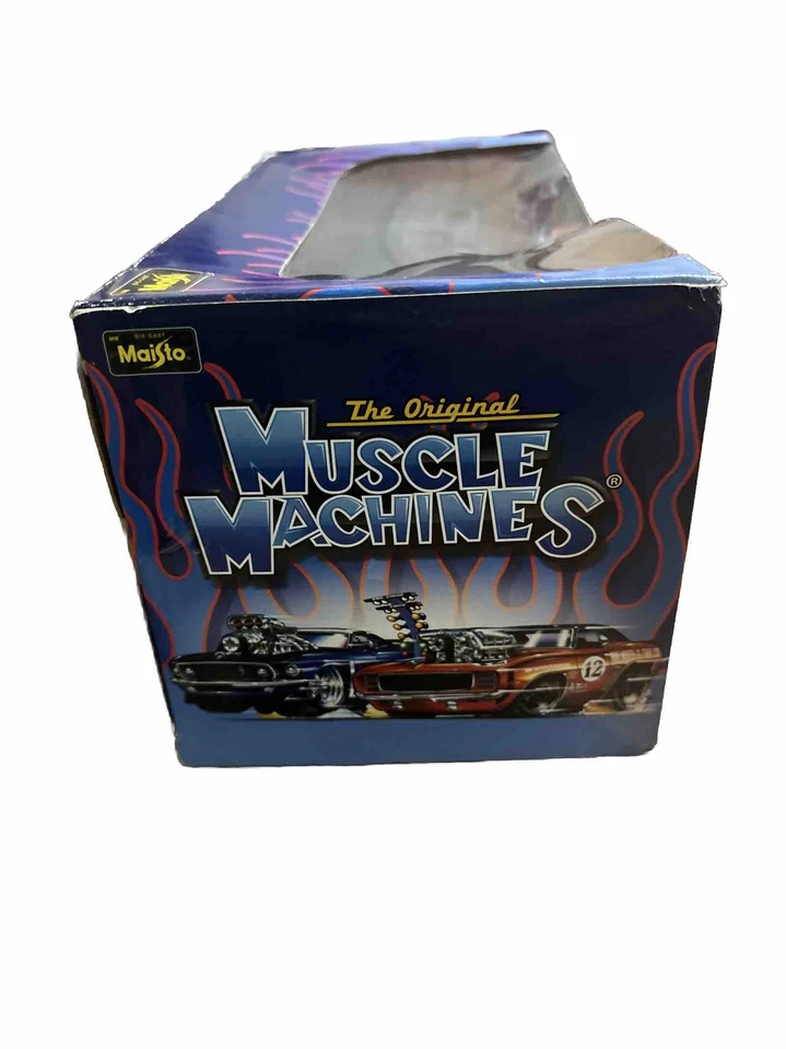 Muscle Machines 1969 Red Chevrolet Camaro 1:24 Diecast Car - Image 4 of 4