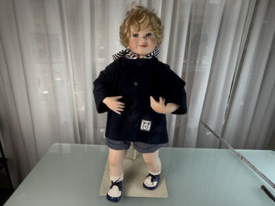 Poupée En Porcelaine Ute Kase Lepp 60 Cm - Allemagne - Très Bon état