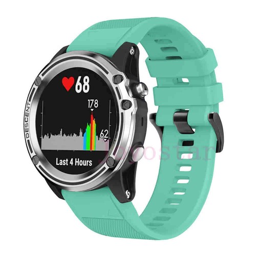 Correa de muñeca de silicona de instalación rápida de fácil ajuste para Garmin Fenix 3 5X 6S 6X Pro - Imagen 45 de 48