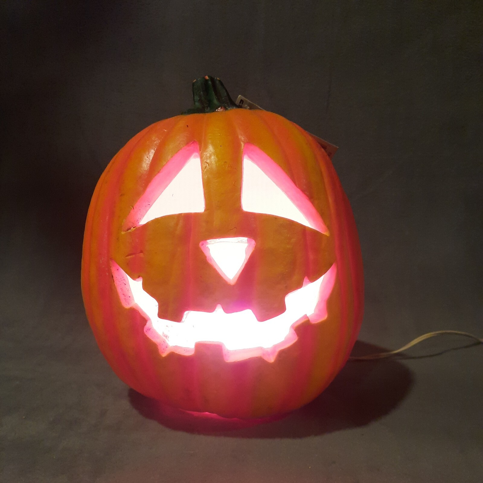 Vintage Trendmasters Halloween Foam Jack O Lantern Pumpkin Light up ...