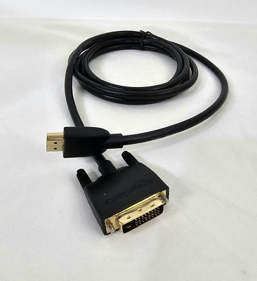Amazon Basics HDMI to DVI Adapter Cable 1080p Black 6 Feet NEW