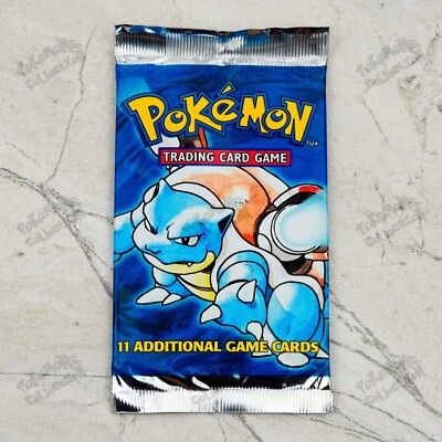 Pokemon Base Set Booster Pack TCG 4th print UK 1999-2000 Light