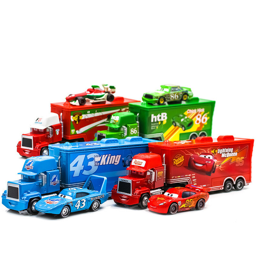 Disney Pixar Cars Toy Lightning McQueen Mack Haulers Truck Racers