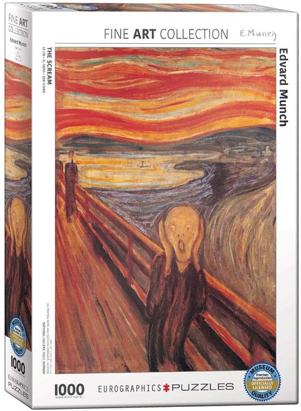 Edvard Munch - Der Schrei - 1000 Teile Puzzle Im Format 68X48 Cm-image