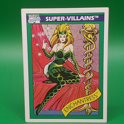 1990 Marvel Comics Trading Card #62 Enchantress Super Villains