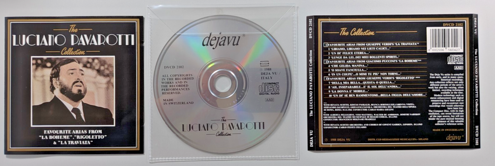 Luciano Pavarotti - The Luciano Pavarotti Collection: Arias CD 1988 NO CASE