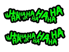 2x Joker Hahaha Serious  Evil Body Windshield Car Sticker Decal 6" #LG-LG-439