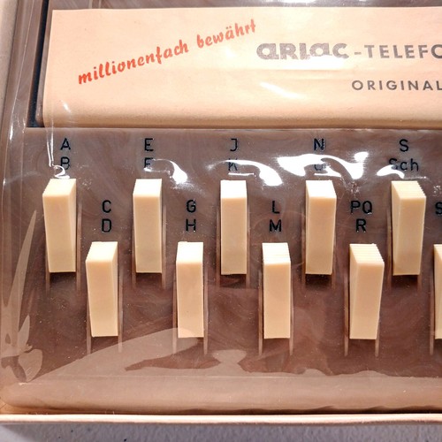 Registro telefonico Arlac originale Teladex Germania anni 70 registro automatico telefonico nuovo con scatola - Foto 10 di 13