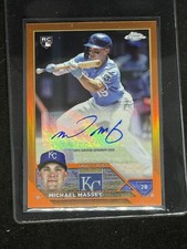 2023 Topps Chrome Orange 🍊 Rookie Auto /25 Michael Massey!🔥 HOT! Royals