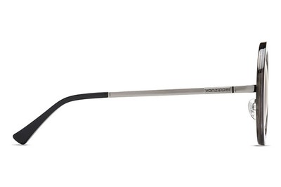 Vonzipper Black Fling Round Sunglasses BLK-TORT/BLUE CHROME  display picture 2