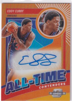 2023-24 Contenders Optic NBA No. AT-ECN Eddy Curry All-Time Auto Orange 22/25
