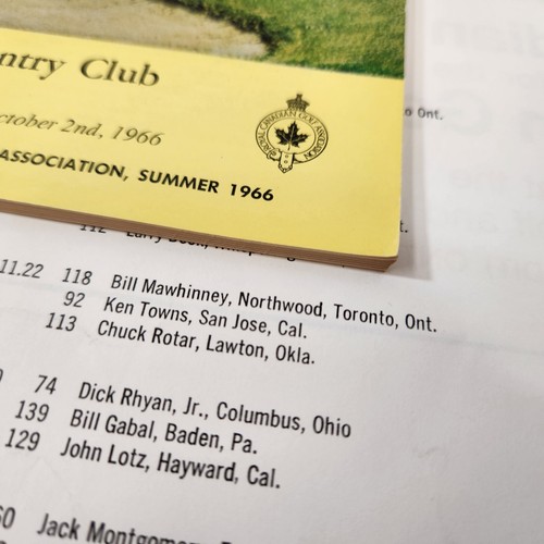 Canadian Golf Review Magazine 1965 1966 Seagram Gold Cup Open Jack Nicklaus - Picture 4 of 21