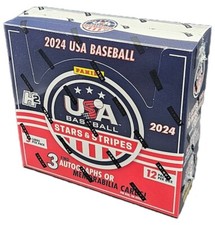 2024 Panini Stars & Stripes USA Baseball Sealed H2 Hobby Hybrid Box 3 Hits!