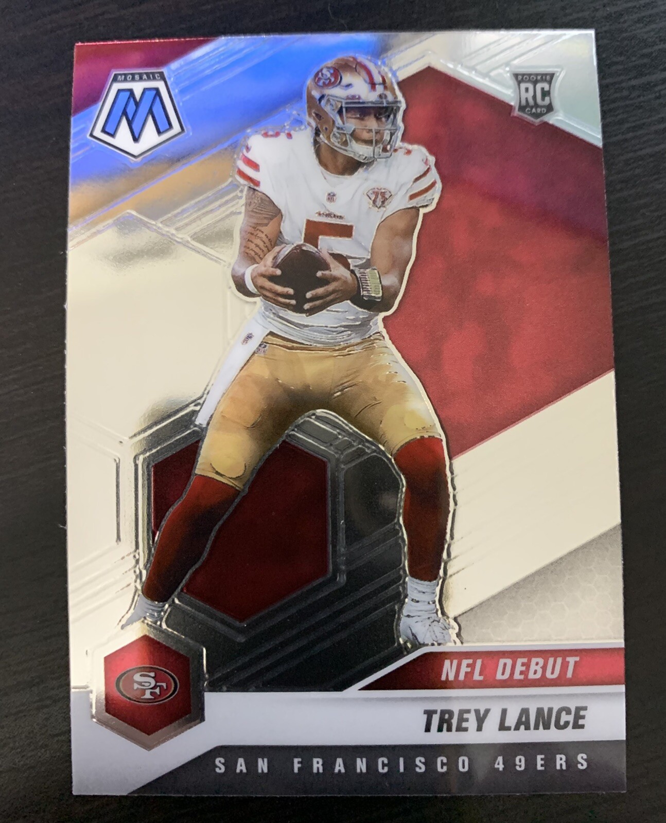 2021 Panini NFL Mosaic Trey Lance NFL Debut Rookie Card #244 RC