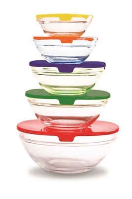 Farberware Bowls 10 Piece Set Snap-Tight Lids BPA Free Food Storage Containers | eBay