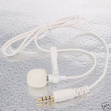3.5mm Jack White External Clip-On Lapel Microphone Mic for iPhone iPad Samsung