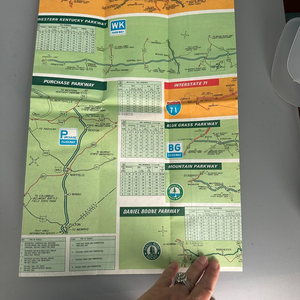 Call of Kentucky Map 1975 Official Highway and Parkway Map ephemera | eBay