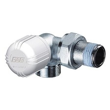 Far 1617 38 valvola termostatizzabile cromata angolo DX attacco tubo rame 3/8”