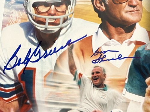 BOB GRIESE DON SHULA DAN MARINO Signed Autographed 11x14 Photo Dolphins Tristar - Picture 2 of 4