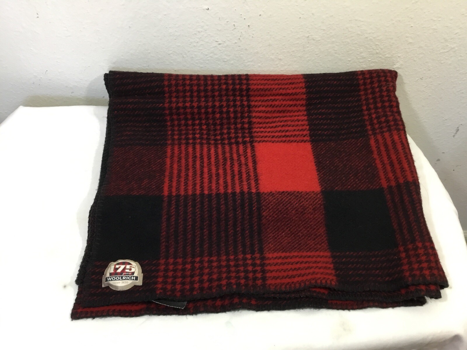 WOOLRICH WOOL PLAID BLANKET Made In USA 50 X68 WOOLRICH WOOL PLAID BLANKET Made In USA 50 X68
