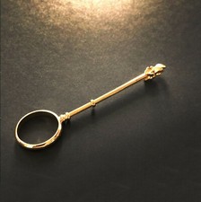 Vintage Victorian Replica Gold Smoking Cigarette Roach clip Ring, new size 5.5