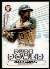 2022 Topps Pristine Pure Power Reggie Jackson Oakland Athletics #PP-3