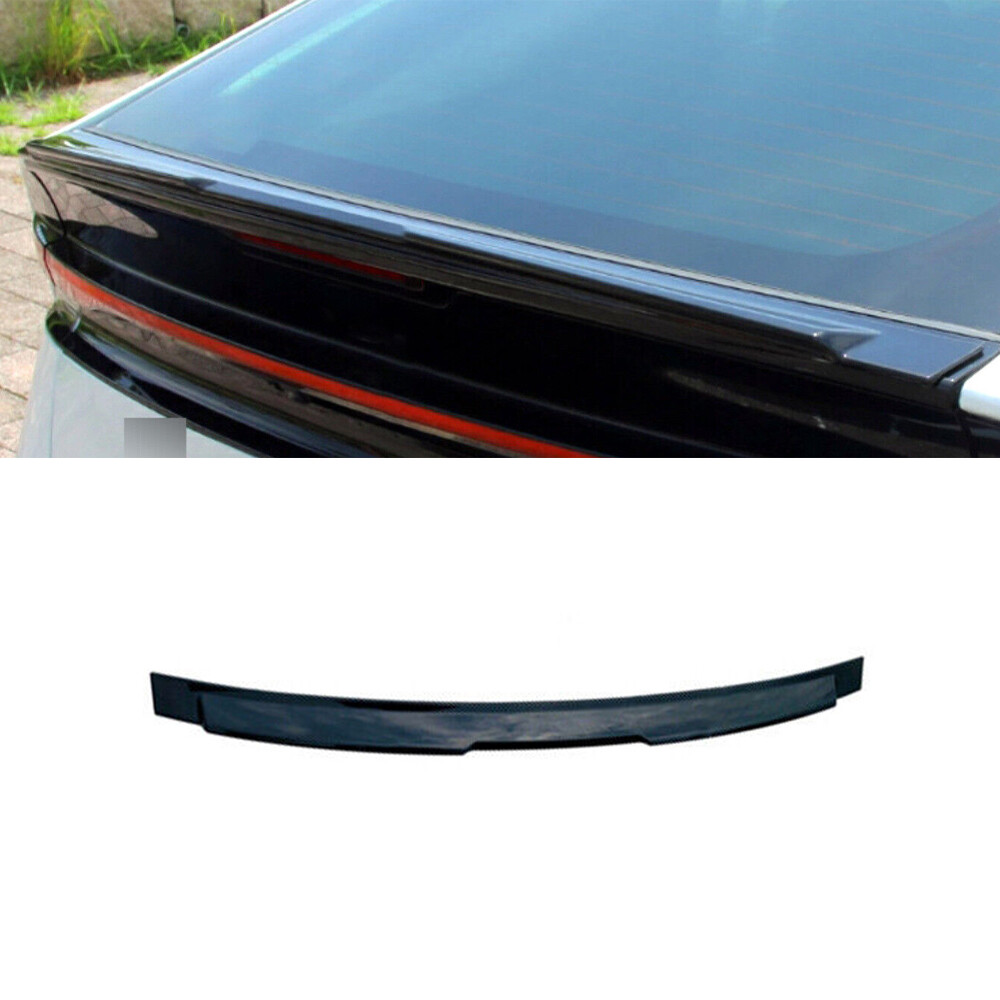 Sport Rear Trunk Lid Spoiler Wing Flap For Toyota Prius 2023-2024 Bright Black