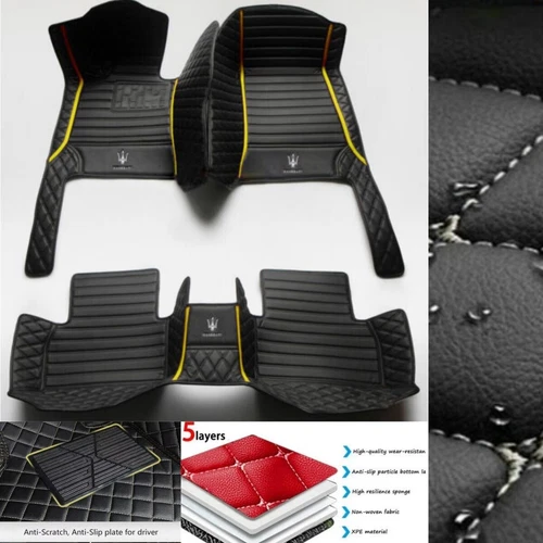 For Maserati Ghibli Gran Turismo Levante Quattroporte Car Floor Mats Waterproof - Imagen 17 de 35