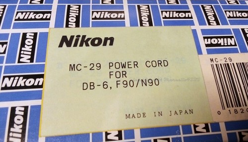 ★NIKON MC-29 POWER CORD MADE IN JAPAN PER (DB-6, F90/N90)★APERTO MAI USATO!★ - Foto 4 di 4