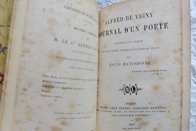 VIGNY Alfred de (Alfred de Vigny) Tagebuch eines Dichters
