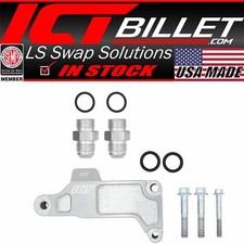 Ict Billet Ls Remote Oil Filter Adapter For Front Sump Sheet Metal Oil Pan