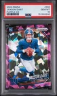 Jaxson Dart 2025 Panini Prizm Rookie Card RC Purple Ice SSP /225 Giants PSA 10