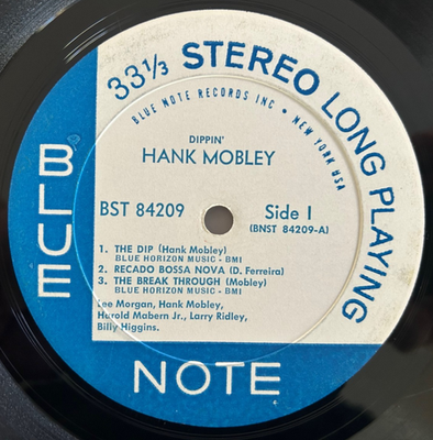 HANK MOBLEY dippin' BLUE NOTE ブルーノート s-l400.png