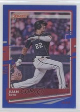 2020 Panini Donruss Photo Variation Holo Blue Juan Soto (Navy Jersey) #162 11gl