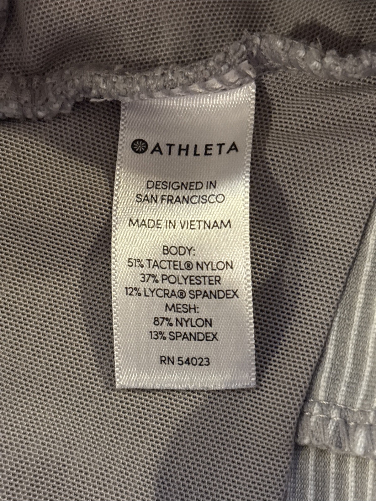 ATHLETA Striped Gray White Pull String Pull On Sh… - image 5