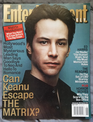 KEANU REEVES - Nov 7 2003 Entertainment Weekly  AMBER TAMBLYN - ED HARRIS  STING