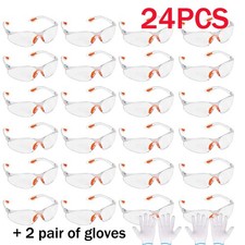 12X Safety Glasses Clear Anti-Fog & Anti-Scratch Work Lab Goggles Eye Protection
