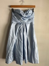 Wtoo by Watters Blue Strapless Knee Length Bridesmaid Dress A-Line Size 6
